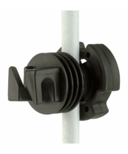 ISOLATORE RECINTO ELETTRICO AMA PER PALI IN PLASTICA E METALLO NERO Ø12 MM 100 PEZZI